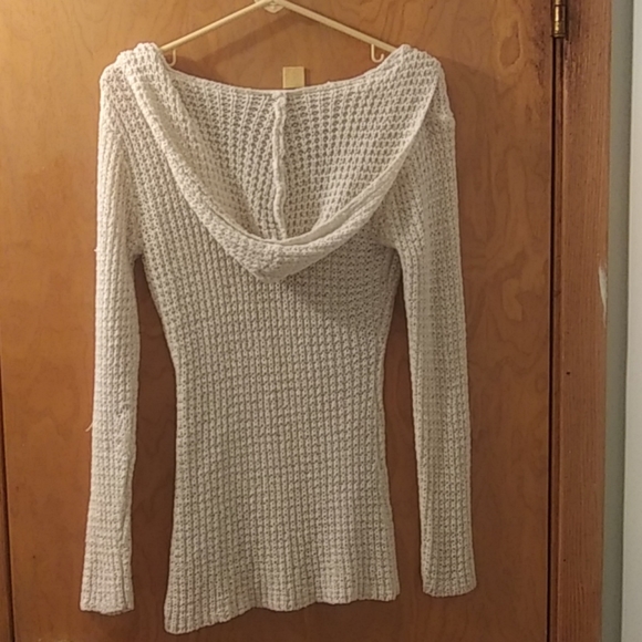 💥SALE!!! 90s Vintage Glimmer Sweater Hooded Crochet - Picture 5 of 5